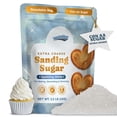 thumbnail image 2 of (2 pack) Snackathon Sanding Sugar, Extra Coarse White Sparkling Sugar Crystals, 2.2 LB Resealable Bulk Bag, 2 of 10