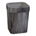thumbnail image 2 of Wood Grain Waste Bins Household Creative Square Retro Style Garbage Bin Wastebasket for Kitchen Bedroom Bathroom With pressure circle, 2 of 8