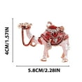 thumbnail image 4 of BSJJY Camel Lover Gift - Tiny Cute Camel Figurine Collectible, Hinged Crystal Jeweled Animal Trinket Jewelry Box, Desert Camel Decor Ornament (Red), 4 of 6