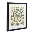 thumbnail image 2 of Stupell Industries Bohemian Sage Butterfly and Florals Black Framed Print Under Glass, 13 x 13, by Petals Prints Design, 2 of 8
