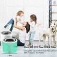 thumbnail image 3 of Bibemorol VortexAir Core 300 Replacement Filter 2 Pack for LEVOIT Core 300/300S Air Purifier H13 HEPA, Green, 3 of 6