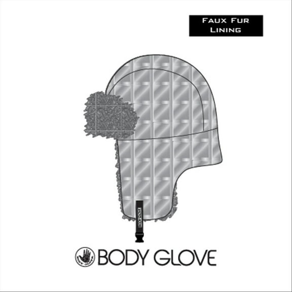 Body Glove Shiny Quilted Bomber Hat-SILVER