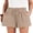Light Camel, variant on ANRABESS Shorts for Women Summer Casual High Waisted Wide Leg Drawstring Lounge Shorts Comfy 2026 Beach Vacation Clothes Black S