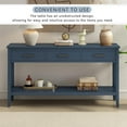 thumbnail image 5 of Modern Console Table, Sofa Side Table with 3 Drawers and 1 Shelf, Wood Entrance Table for Entryway, Hallway, Living Room, Foyer, Corridor, 5 of 9