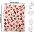 thumbnail image 5 of Strawberry Throw Blanket, Cute Fluffy Blanket for Couch or Bed, Super Soft Small Blanket Birthday Gift for Women or Kids, Pink 40x50 inches, 5 of 13