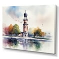 thumbnail image 2 of Designart "Green And Brown Munich Opulence I" City Art Deco Canvas Print, 2 of 5