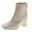 White, variant on NOKIO Women'S Vintage Ankle Boots With Side Zippers, Women's Autumn And Winter Fashion Retro Square Toe Thick Heel Mid Heel Rear Zipper Low Barrel Short Boots Women'S Short Booties