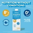 thumbnail image 4 of Ripple Unsweetened Original Non-Dairy Milks | Vegan Milk with 8g Pea Protein | Shelf Stable | Non-GMO. Plant Based, Gluten Free | (32 Fl Oz (Pack of 6), Unsweetened Original), 4 of 7