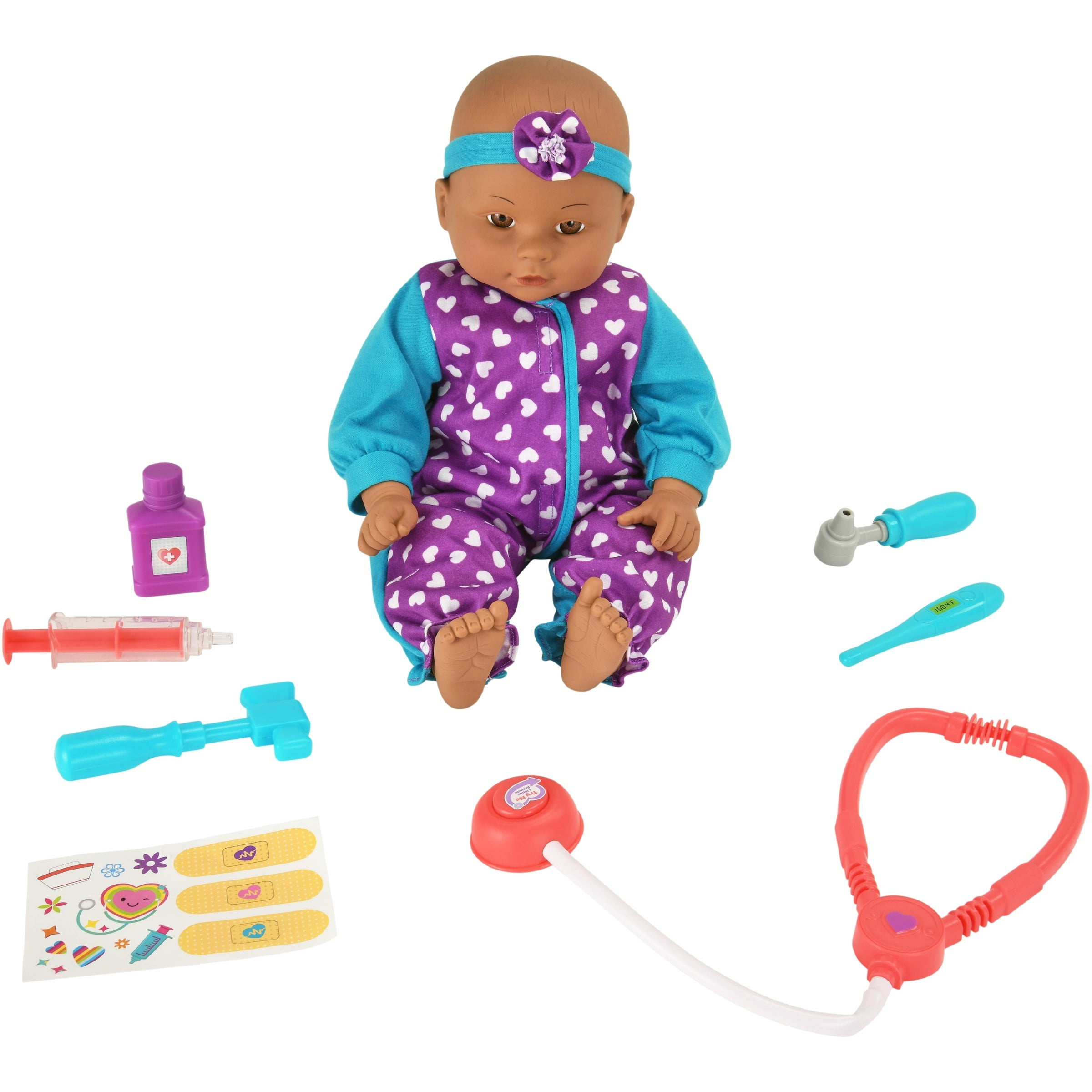 baby doll doctor play set