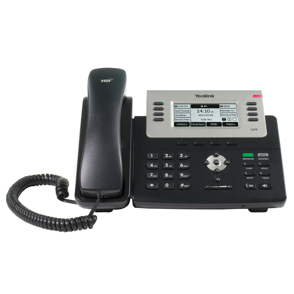 Ooma Office Provisioned Yealink SipT27G 6Line Business IP Desk Phone