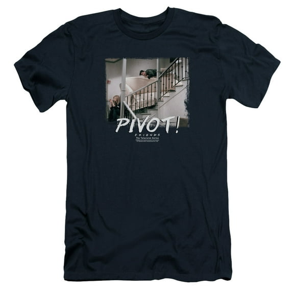 Friends Pivot S/S Adult 30/1 T-Shirt Navy