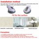 thumbnail image 5 of Manija de ducha Barras de apoyo para baño Manija de ducha con fuerte ventosa Manija de seguridad Pasamanos para discapacitados, ancianos, baño, bañera, ducha e inodoro, 5 of 5
