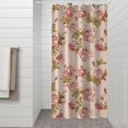 thumbnail image 2 of Pioneer Flower Floral Print Pattern Shower Curtain 36"x72" ,Bathroom Decorative Shower Curtains Set with 12 Hooks,Modern Waterproof Washable Shower Curtain, 2 of 6