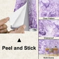 thumbnail image 4 of Peel and Stick Wallpaper Canvas Purple marble stone backgrounds Modern Art Wall Mural Decor Self Adhesive and Removable 100in x 144in, 4 of 7