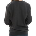 thumbnail image 4 of Oversized Unisex Lane Seven Ring Spun Cotton Long Sleeve Premium 3-End Fleece Sweatshirt - Charcoal Heather XL, 4 of 4