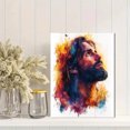 thumbnail image 2 of Qisvanset 12x16 Inch 2D Flat Framed Canvas Art, God Healing Inheritance Modern Bible Sketch Encouragement Wall Art, 2 of 5