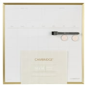 Cambridge Work-Style Dry Erase Calendar Board, 14" x 14" (Q051414AWS-WMT-R)