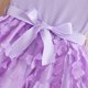 thumbnail image 3 of Vestido sin mangas de cuello redondo para niñas, vestido sin mangas con botones finos, falda francesa ceñida con volantes en la cintura, falda de poliéster para niñas, 3 of 5