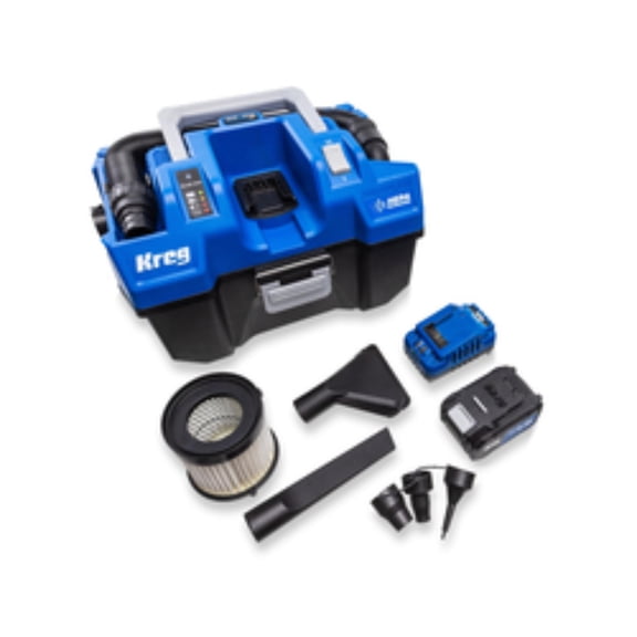 Kreg 20V Ionic Drive Wet/Dry Vac with HEPA Filter Kit