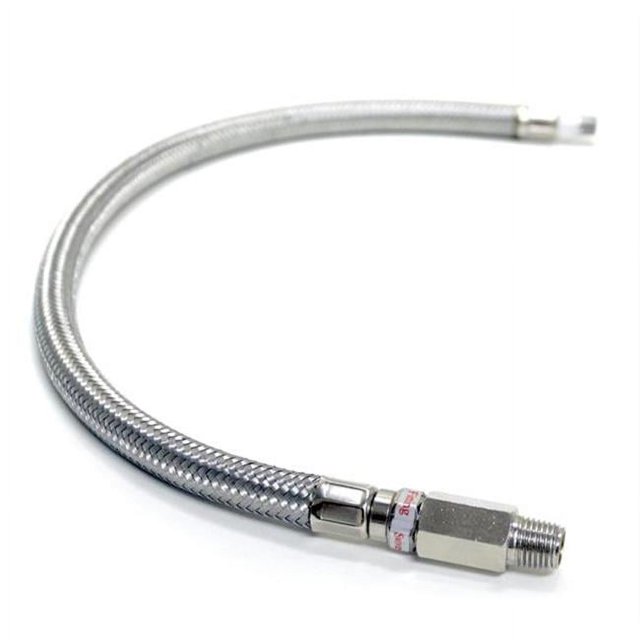 VIAIR 92807 Viair 20 inch Stainless Steel Braided Leader Hose with Check Valve