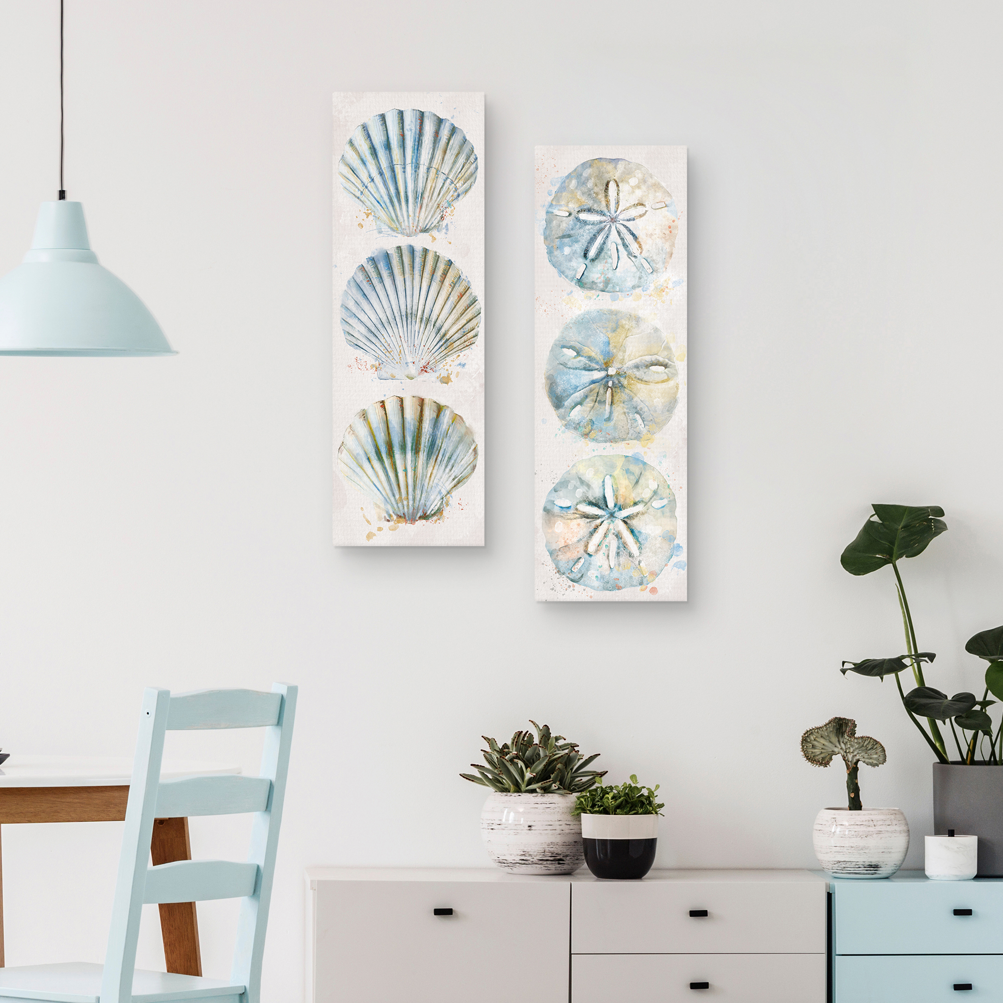 Shell Panel I & II by Studio Arts Set of 2 Canvas Prints