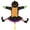 without light, variant on Crashing Witch into Tree Halloween Decorations (without light), 44" Crashed Witch with Hat, Funny Hanging Witch Ornaments Decor for Outside Tree Yard Patio Porch Door Party Decoration