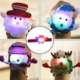 thumbnail image 4 of Callipe Christmas Slap Bracelet Colorful LED Glowing Santa Claus Snowman Reindeer Bear Doll Adjustable Kids Adults Snap Band Party Supplies, 4 of 8