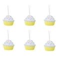 thumbnail image 5 of KOYPTL Christmas Tree Ornaments Set 6 Pcs Cupcake Candy Dessert Christmas Hanging Ornament for Xmas Tree 2.5 Inch Macaron Cupcake Christmas Decorations for Birthday Wedding Home Decor Party Supplies, 5 of 6