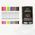 thumbnail image 1 of LNGOOR Bview Art 100colors Dual Tip Watercolor Brush Marker Pen Kids Adults Artist Fine Point Coloring Markers, 1 of 7