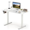 thumbnail image 2 of Costway 48" x 24" Electric Standing Desk with LED Display 2 Memory Height Settings for Home White, 2 of 9