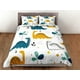 thumbnail image 3 of Dinosaurios Juego de Funda Nórdica Colcha de colores, Niños Juego de cama completo con, 3 of 4