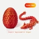 thumbnail image 3 of 3D Printed Dragon in Egg，Dragon Eggs with Dragon Inside for Boys Kids Home Decor,Executive Articulated Crystal Dragon Fidget Desk Toys(Red), 3 of 5