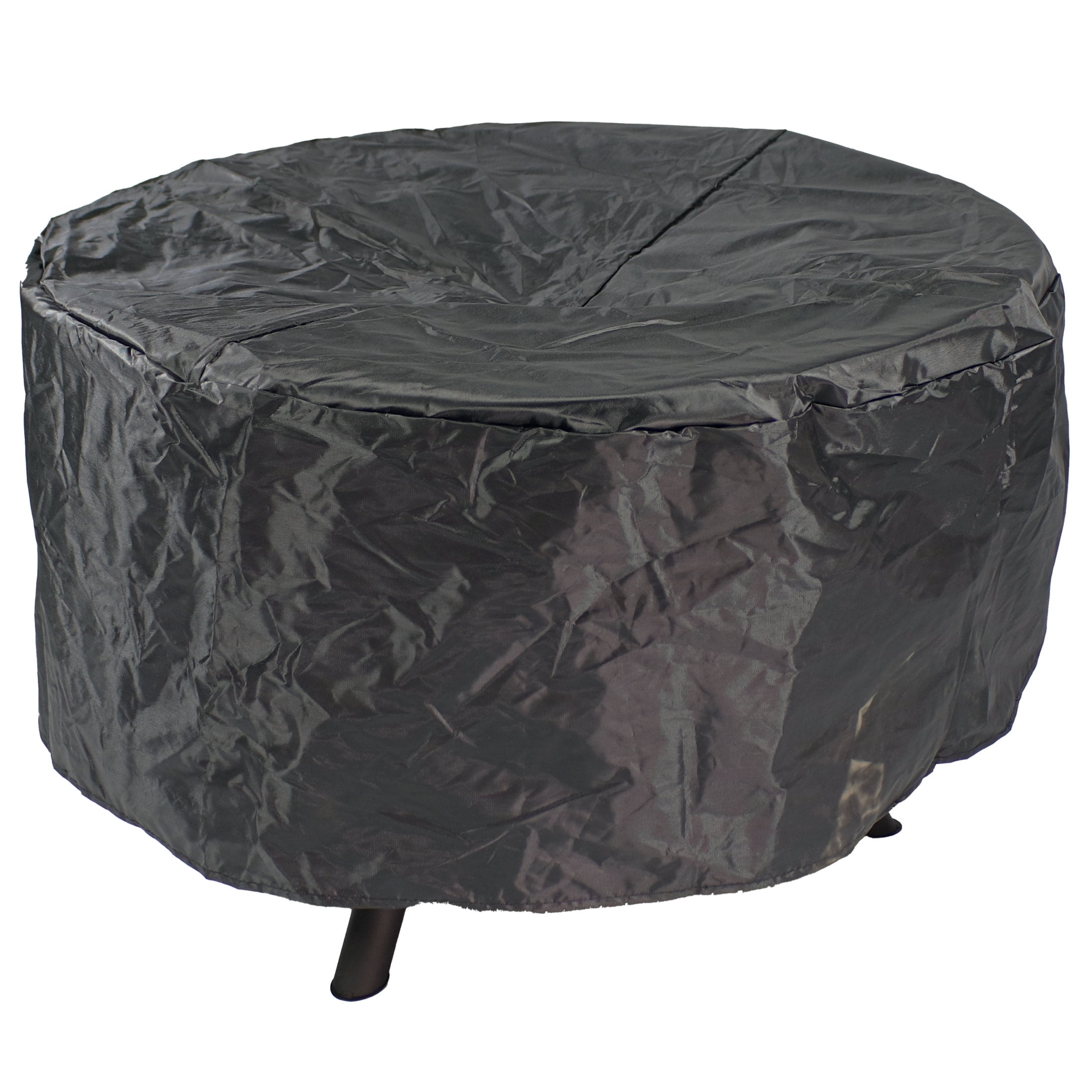 Sunnydaze 30" Round Wood-Burning Black Finish Steel Crossweave Smokeless Fire Pit