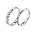 thumbnail image 6 of Couple Rings for Women and Men Geometric Rings Adjustable Opening Matching Rings High Quality Copper Wedding Rings Electroplated Rings Fashion Jewelry, 6 of 6