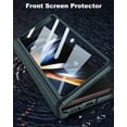 thumbnail image 4 of for Samsung Galaxy Z Fold 4 Case with Magnetic Hinge Protection & Front Screen Protector, All-inclusive Hard PC Shockproof Cover with Kickstand Camera Cover Phone Case for Z Fold 4 2022 - Green, 4 of 13