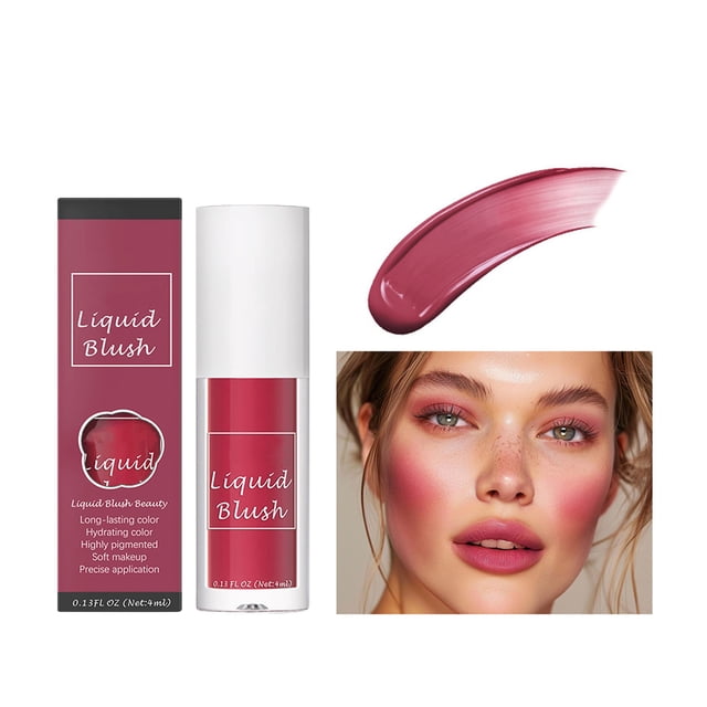 Nine Color Liquid Natural Color Long Lasting Silky And Delicate Contouring Rouge 4Ml, Makeup White Blusher