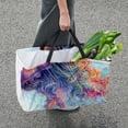 thumbnail image 7 of Jellyfish Large Capacity Reusable Oxford Cloth Laundry Organizer: Foldable Laundry Basket, Bag, and Picnic Basket, 7 of 7