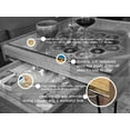 Rustic BYO Board Game Table with Removable Tempered Glass Top and
