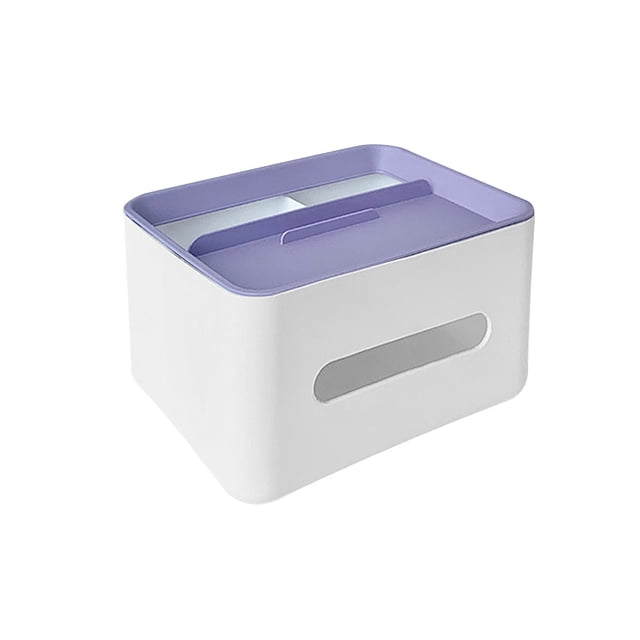 Yhmxh Cajón de papel de escritorio - Mesa de centro multifuncional para el hogar - Caja de pañuelos - Caja de almacenamiento multifuncional para control remoto de escritorio para sala de estar