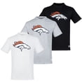 thumbnail image 1 of NFL Paquete de 3 Playeras Denver Broncos para Hombre, Talla Chica, 1 of 4