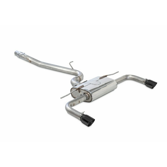 AWE Tuning Audi 8V A3 Touring Edition Exhaust with Dual Outlet 90mm Tips - Diamond Black Finish