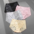 thumbnail image 3 of Gibobby Panty sexy Ajuste Bragas florales sexis encaje para mujer, ropa interior tiro bajo, ropa interior cómoda para mujer, lencería femenina （Amarillo， M), 3 of 5