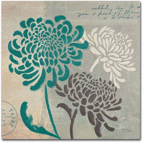Trademark Fine Art "Chrysanthemums I" Canvas Art by Wellington Studio