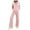 Pink, variant on vigerkar Women 2 Piece Lounge Set Vneck Sweatshirt High Waist Sweatpants Suit Matching Sweatsuit (Grey, S)