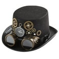 thumbnail image 4 of Costume de Chapeau Haut de Forme Steampunk Style Rétro pour Décoration de Cosplay Femmes Fête Mariage, 4 of 8