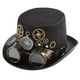 thumbnail image 4 of Fieltro Steampunk Gears Top Hats Dance Hat Gears Head Wear Goggles Size Gothic Rivet Black para Cosplay Fancy Dress Mujeres Halloween Salvador sombreros de copa negros, 4 of 8