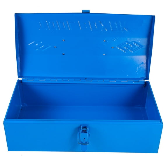 Raindrops Blue Iron Tool Box for Storage Use Durable and Portable with Exquisite Workmanship 7.5 x 5.2 x 4.1 inches