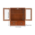 thumbnail image 2 of Vintage Tabletop Organizer W/2Drawer Wooden Storage Drawer Box 2-Tier Storage Cabinet for Kitchen Counter, 2 of 21