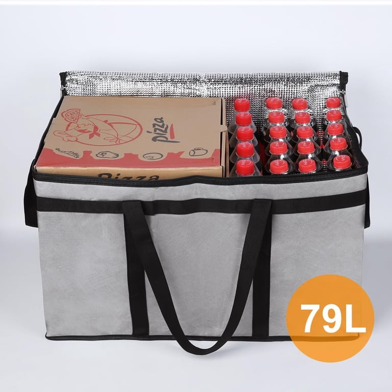 LARGE-FOOD DELIVERY INSULATED Bags Pizza Takeaway Thermal Warm Cold Bag LARGE-FOOD DELIVERY INSULATED Bags Pizza Takeaway Thermal Warm Cold Bag