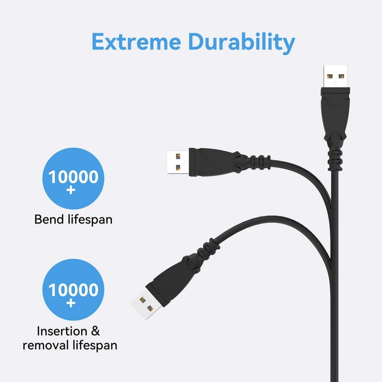 XMHEIRD USB Charger Data Cable Cord Lead For Casio Exilim EX-ZS10